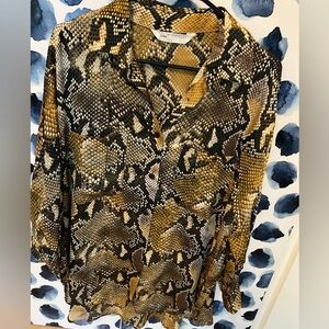 Satin Zara snake print